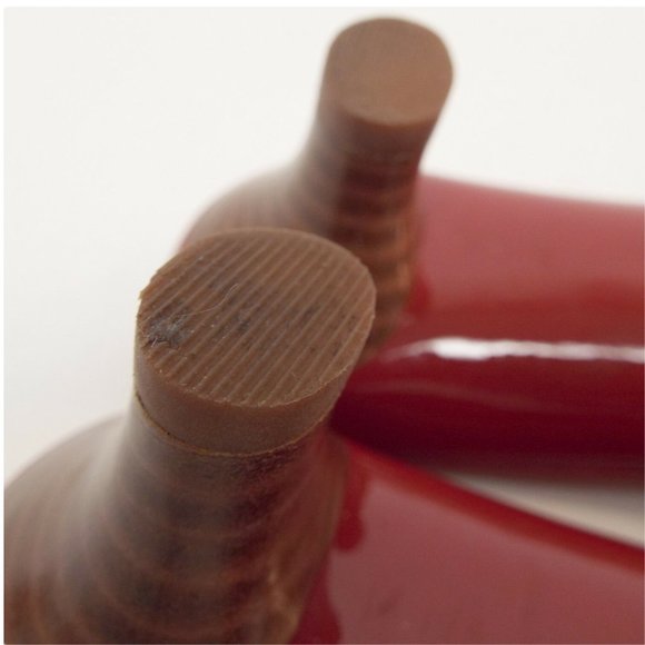 COLE HAAN Red Patent Leather Slide Sandals 8.5 - Picture 7 of 7